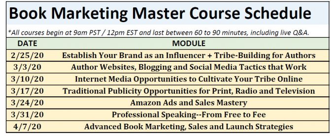Book marketing master course schedule-final