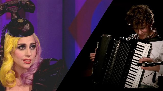 lady gaga telephone accordion