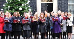 Military Wives outside Downing Street