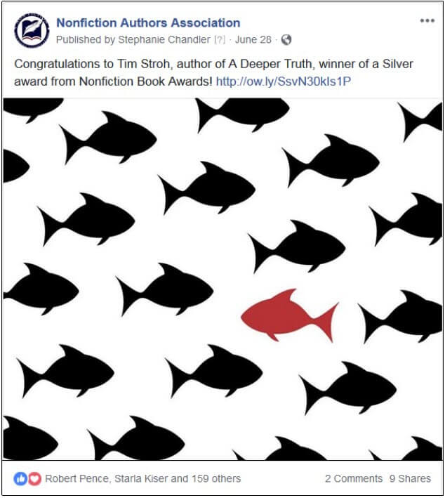 nonfiction book award facebook announcement