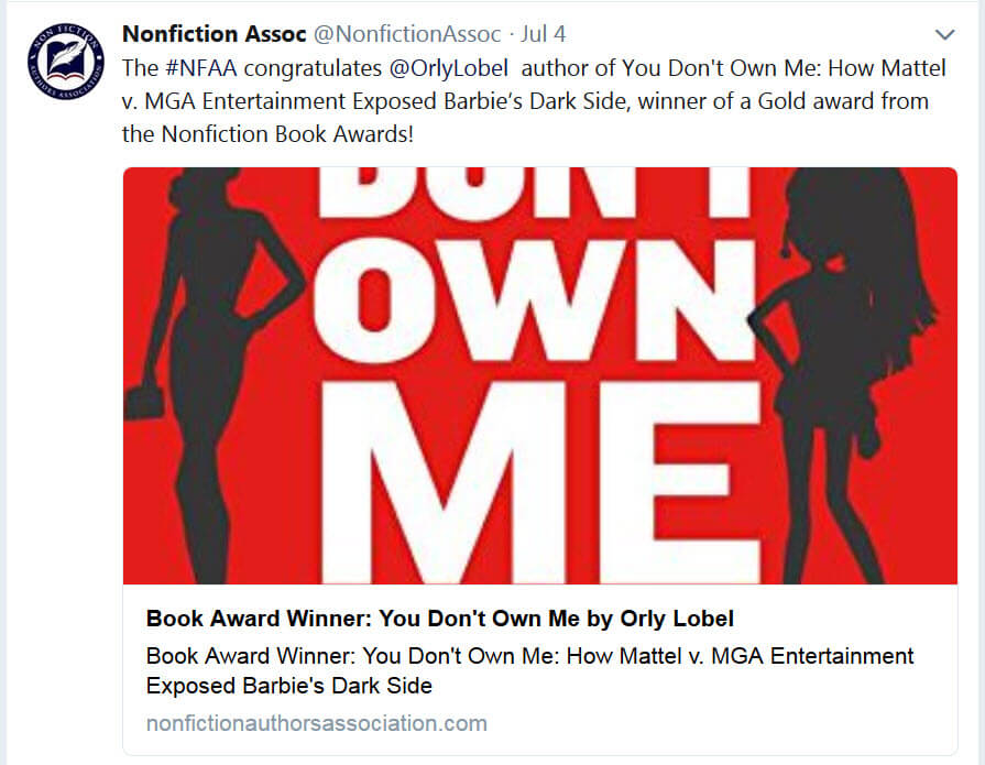nonfiction book awards winner tweet