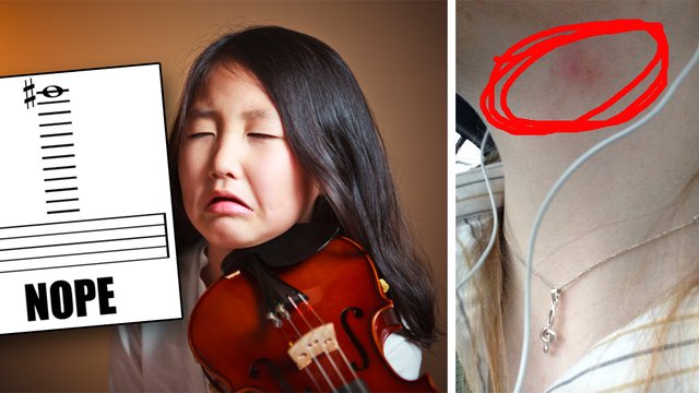 worst things about playing the violin